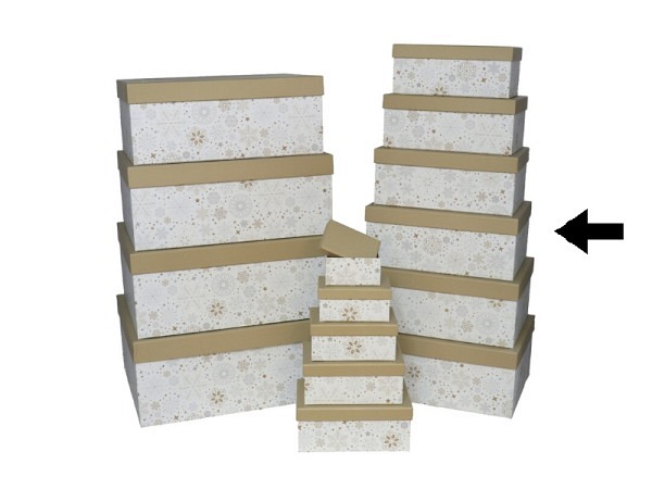 Geschenkschachtel Gerimport Snow Grösse 9