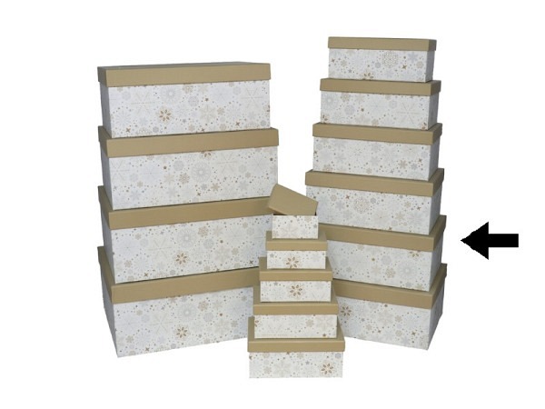 Geschenkschachtel Gerimport Snow Grösse 10