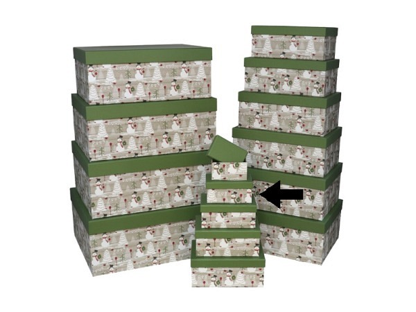 Geschenkschachtel Gerimport Snowmen Grösse 2