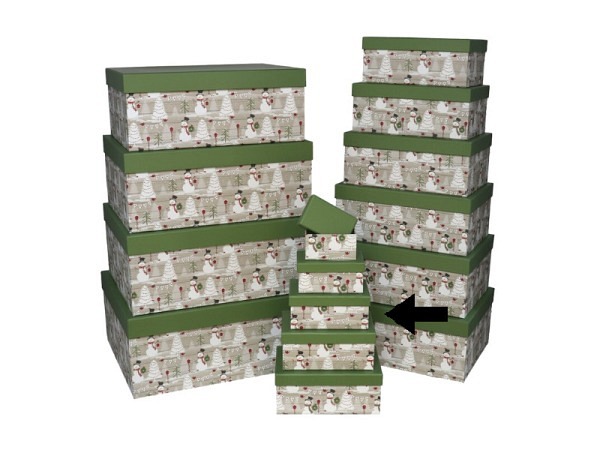 Geschenkschachtel Gerimport Snowmen Grösse 3