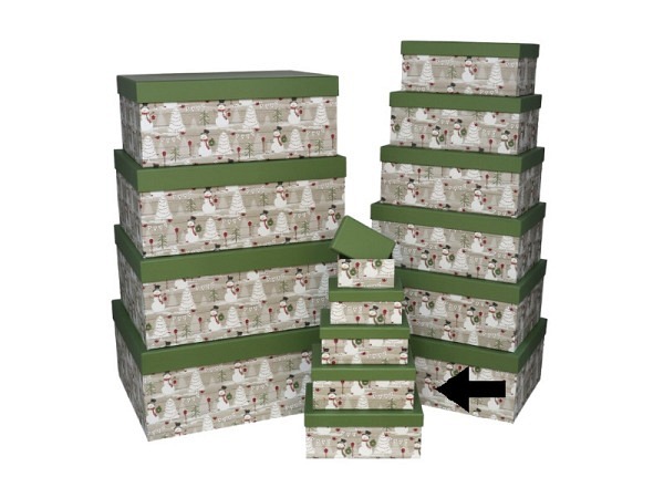 Geschenkschachtel Gerimport Snowmen Grösse 4