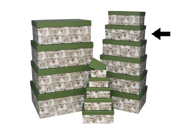 Geschenkschachtel Gerimport Snowmen Grösse 7