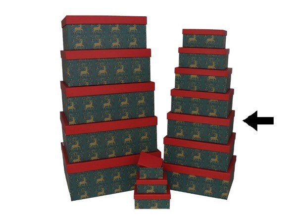 Geschenkschachtel Gerimport Reindeer Grösse 8
