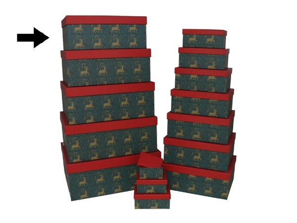 Geschenkschachtel Gerimport Reindeer Grösse 11
