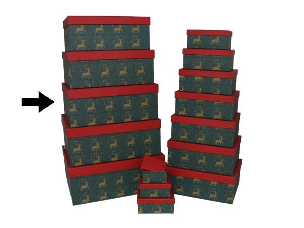 Geschenkschachtel Gerimport Reindeer Grösse 13