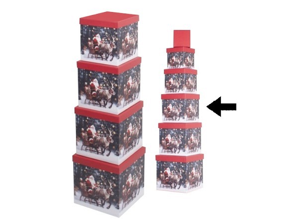 Geschenkschachtel Gerimport Desi quadratisch kubisch Grösse 4