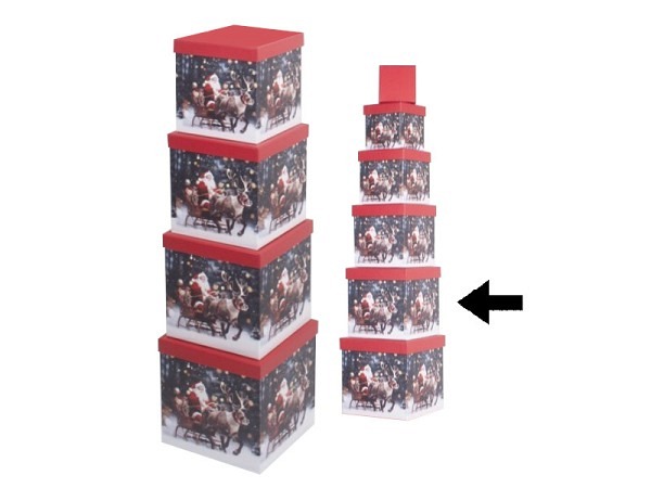 Geschenkschachtel Gerimport Desi quadratisch kubisch Grösse 5