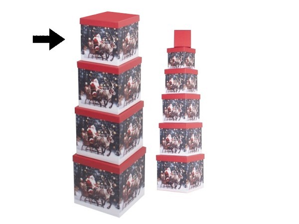 Geschenkschachtel Gerimport Desi quadratisch kubisch Grösse 7
