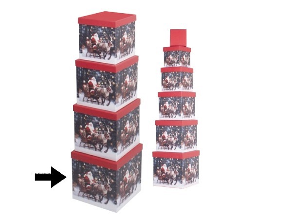 Geschenkschachtel Gerimport Desi quadratisch kubisch Grösse 10