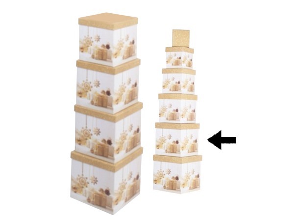 Geschenkschachtel Gerimport Tose quadratisch kubisch Grösse 5