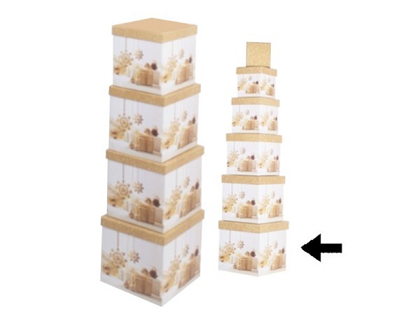 Geschenkschachtel Gerimport Tose quadratisch kubisch Grösse 6
