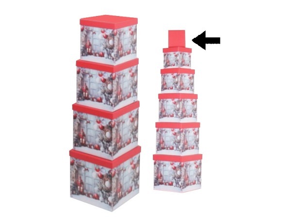 Geschenkschachtel Gerimport Prim quadratisch kubisch Grösse 1