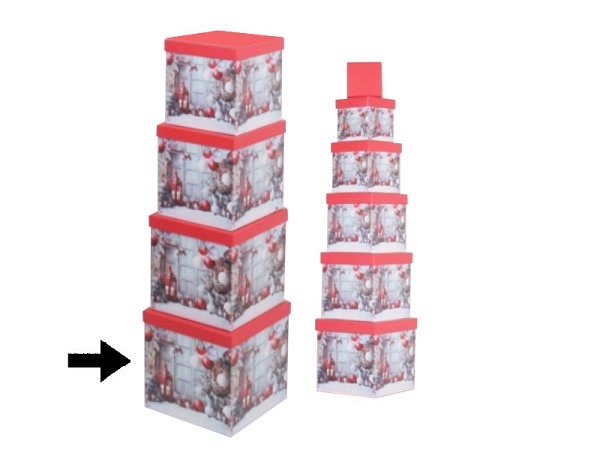 Geschenkschachtel Gerimport Prim quadratisch kubisch Grösse 10