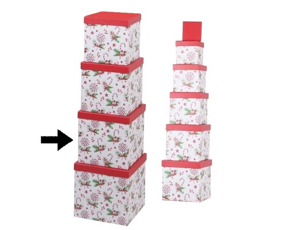 Geschenkschachtel Gerimport Pepi quadratisch kubisch Grösse 9