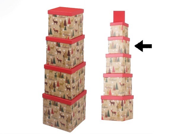 Geschenkschachtel Gerimport Moi quadratisch kubisch Grösse 3