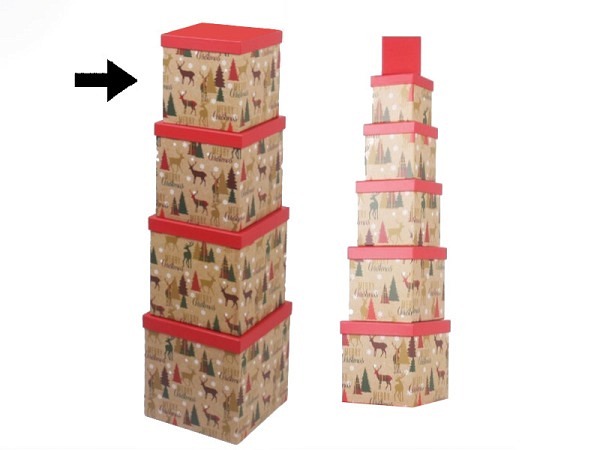 Geschenkschachtel Gerimport Moi quadratisch kubisch Grösse 7