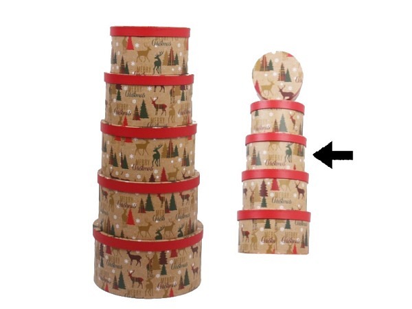 Geschenkschachtel Gerimport Moi rund Grösse 3
