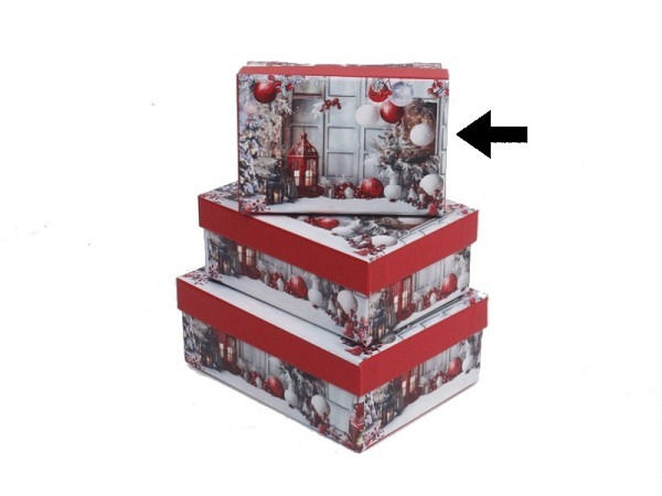 Geschenkschachtel Gerimport Prim quadratisch flach Grösse 1