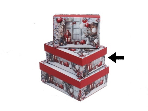 Geschenkschachtel Gerimport Prim quadratisch flach Grösse 2