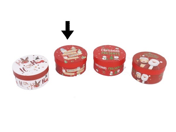 Geschenkschachtel Gerimport Prem rund Motiv 2