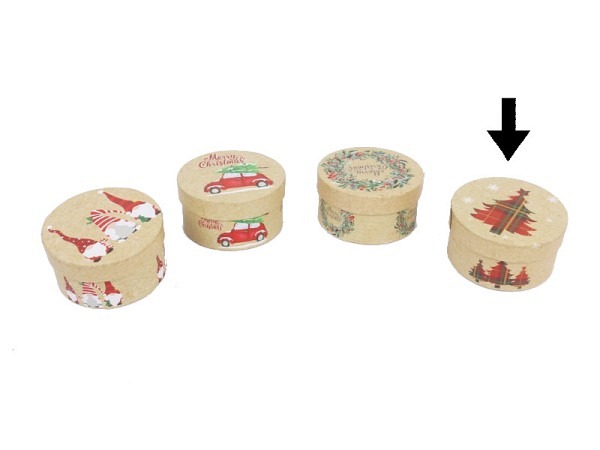 Geschenkschachtel Gerimport Liu rund Motiv 4