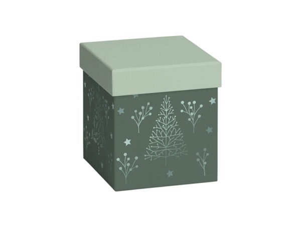 Geschenkschachtel Stewo Perlmutter Tannen 11x11x12cm 