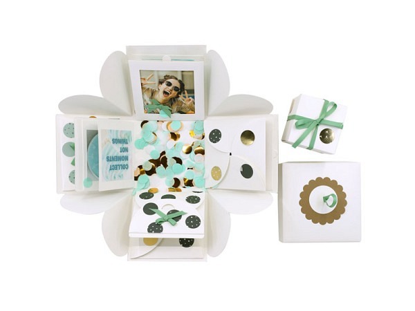 Geschenkschachtel Artoz Explosionsbox,12x12cm 