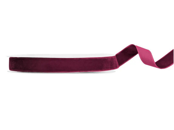 Geschenkband PartyDeco Velour violett 15mmx10m
