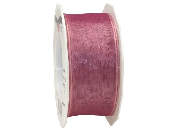 Geschenkband Präsent Organza 40mmx25m altrosa