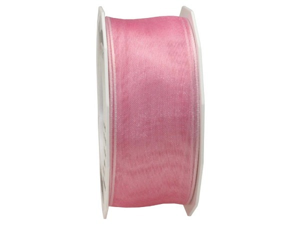 Geschenkband Präsent Organza 40mmx25m pfingstrose