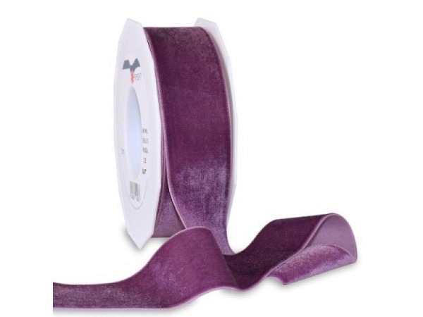 Geschenkband Präsent Samt 40mmx10m flieder