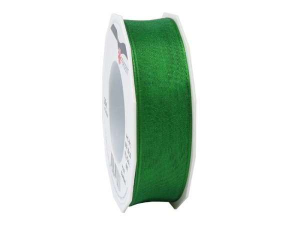 Geschenkband Präsent Four Seasons Organza 25mmx25m tannengrün