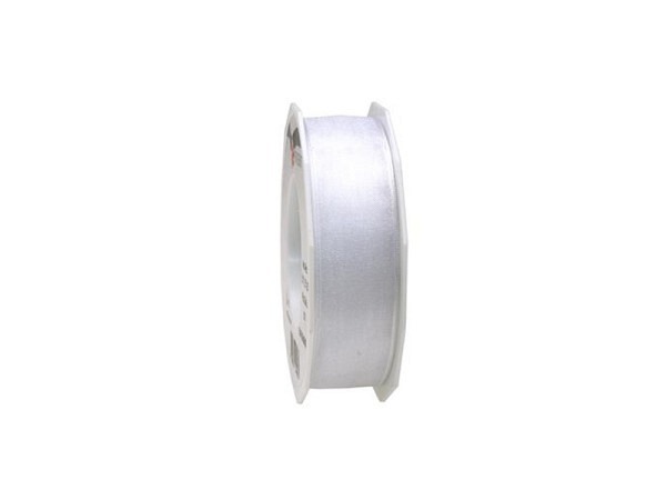Geschenkband Präsent Organza 25mmx25m weiss