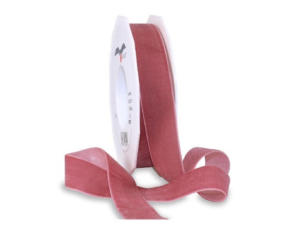 Geschenkband Präsent Samt 25mmx10m altrosa