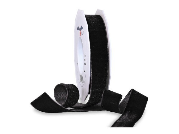 Geschenkband Präsent Samt 25mmx10m schwarz