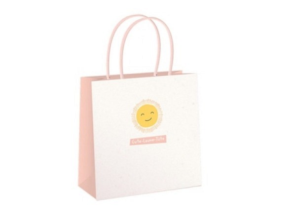 Geschenksack Grafik Werkstatt Sonne rosa 12,3x12,5cm