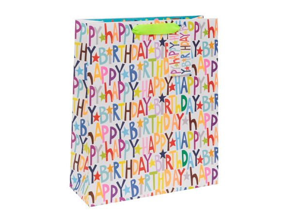 Geschenksack Glick Happy Birthday Large