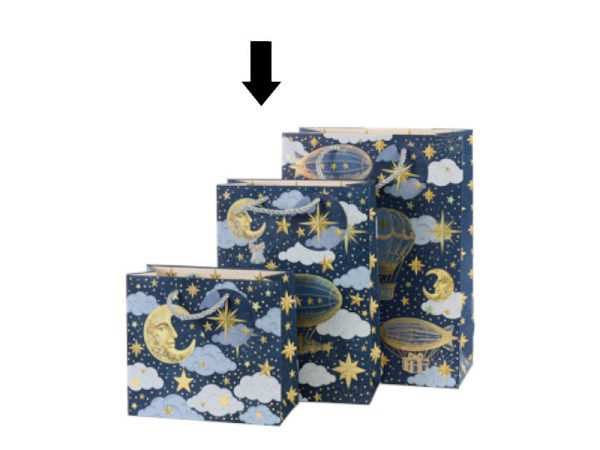 Geschenksack Artebene Himmelszauber, 8x18x25cm