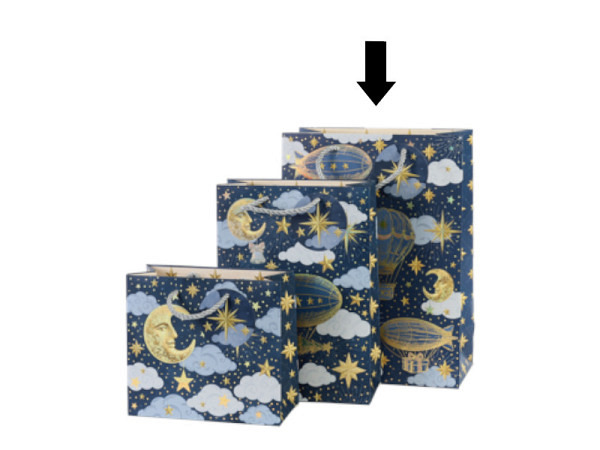 Geschenksack Artebene Himmelszauber, 11x22x30cm