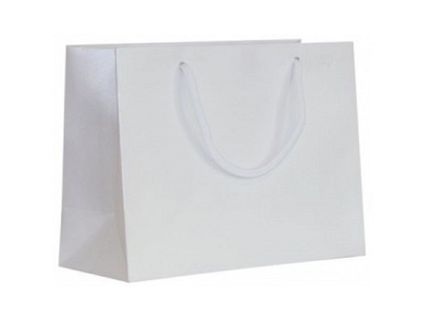 Geschenksack Artoz Pure Shopper M weiss, 27x20x11cm