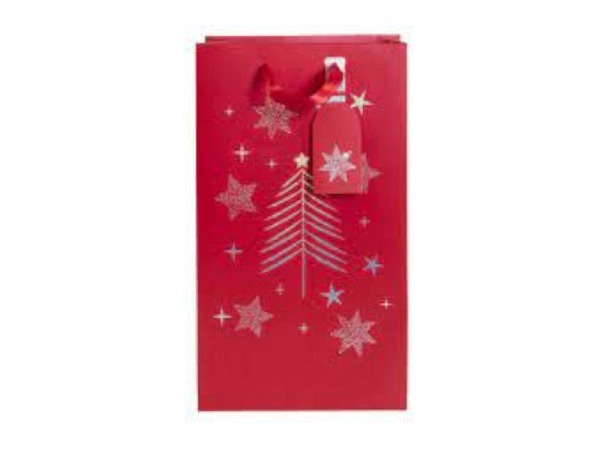 Flaschentasche Artebene rot 20x35x10cm