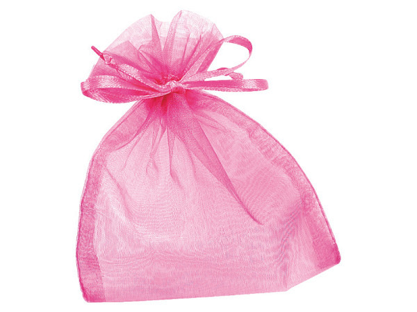 Geschenksack Organza 10x13cm Pink
