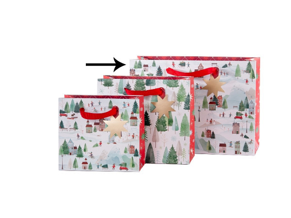 Geschenksack Artebene Winterlandschaft
