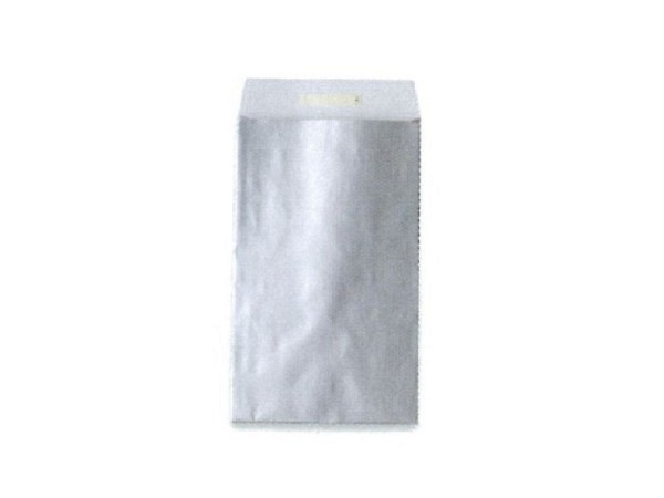 Geschenksack Stewo Uni silber 22x30x5+6cm, innen weiss
