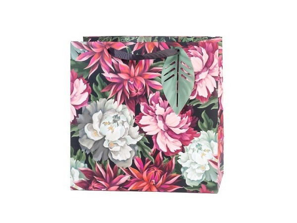 Geschenksack Artebene Pinke Blüten 38x38x21,5cm