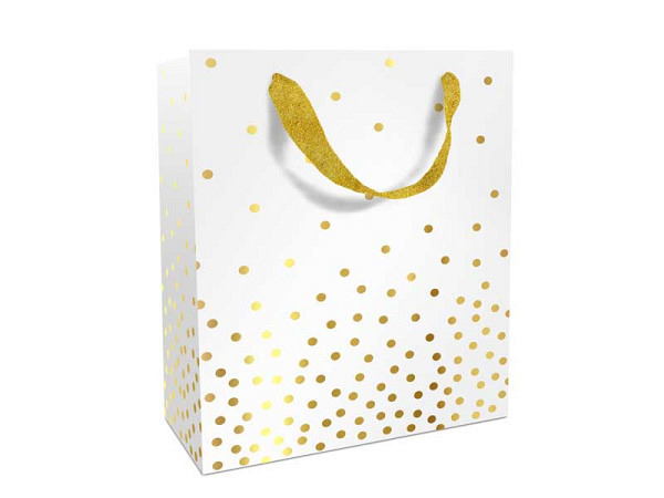 Geschenktasche Braun&Company Golden Dots, 26x13x36cm
