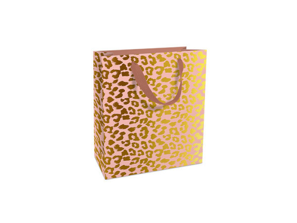 Geschenksack Braun&Company Go Wild Leo think pink 18x21x8cm
