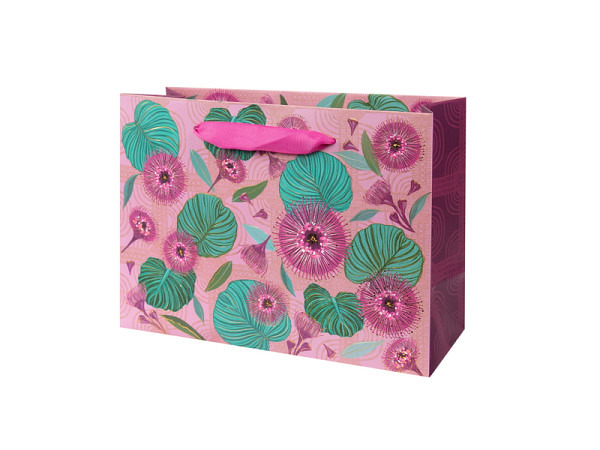 Geschenksack Goldbuch Turnowsky Tropical Leaves pink