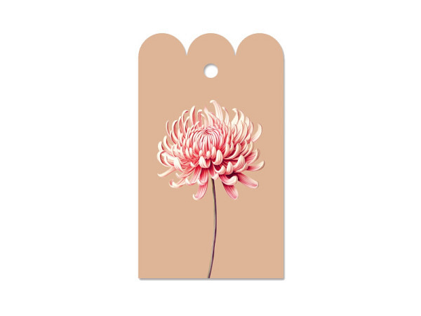 Geschenksanhänger 3040 Chrysantheme A8
