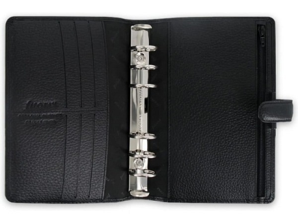 Ringbuch Filofax Personal Finsbury schwarz